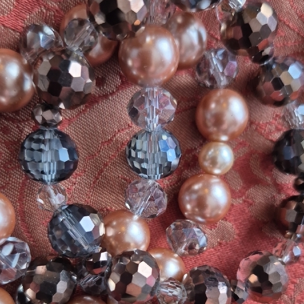 Tocara Pearl and Crystal Beaded 3-piece Bracelet Set (J71) - Picture 4 of 6